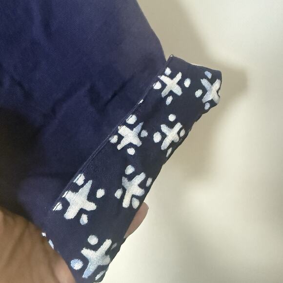 Platinum Dorothy Schoelen Blue Beaded Lagen Art Crop Blazer Jacket Small - Picture 6 of 10